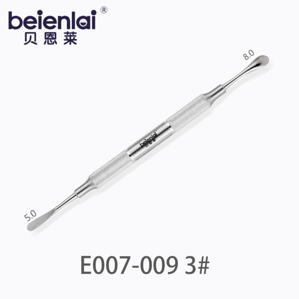 Benlai Periosteal Elevator E007-009 KXS 3#, Double End Straight Tips 5.0/8.0, φ9.5 Hollow Round Handle